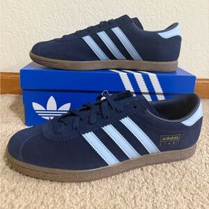 adidas Originals Stadt Men’s Sneakers Casual Shoes Navy Blue New Multiple Sizes